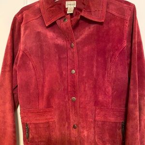 Ladies Suede snap jacket / blazer
